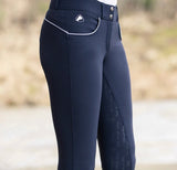Horze Nordic Womens Performance Silicone Full Seat Breeches - Navy
