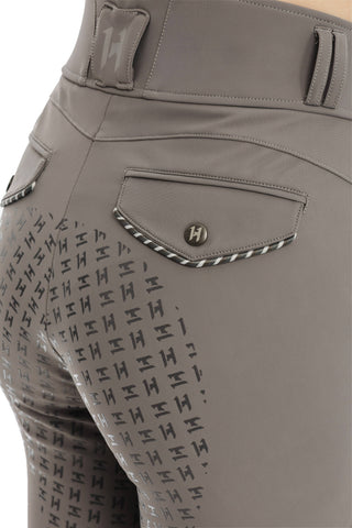 Horseware® Newmarket High Rise Breeches - Full Seat- Thunderstorm