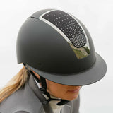 Equinavia Crown Mips® Riding Helmet- Black/ Silver Crystal