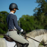 Equinavia Alexandra Womens Long Sleeve Show Shirt - Navy/White