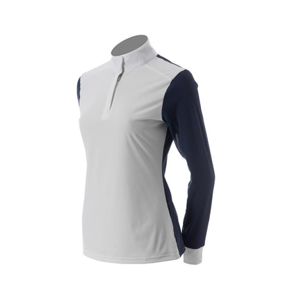Equinavia Alexandra Womens Long Sleeve Show Shirt - Navy/White