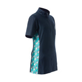 Equinavia Lena Kids Short Sleeve Quarter Zip Shirt - Navy