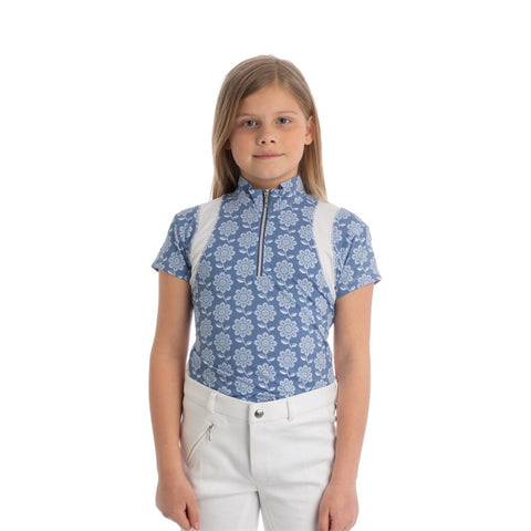 Equinavia Alma Kids Short Sleeve Sun Shirt - Dusty Blue