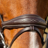 Equinavia Valkyrie Anatomic Jumper Bridle with Rubber Reins - Chocolate Brown