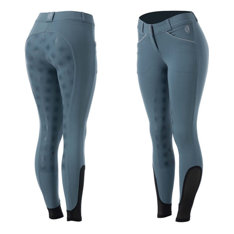 Equinavia Astrid Womens Silicone Full Seat Breeches - Bluestone Blue