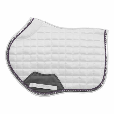 Equinavia Copenhagen Stay Put All Purpose Saddle Pad - White/Orchid Mist