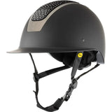 Equinavia Crown Mips® Riding Helmet- Black/ Silver Crystal