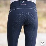 Horze Nordic Womens Performance Silicone Full Seat Breeches - Navy