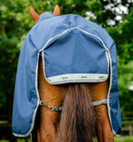 Amigo® Bravo 12 Plus Turnout (400g Heavy) - Navy/ Titanium Grey & Silver