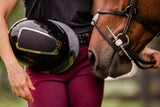 Equinavia Crown Glossy Mips® Riding Helmet - Black/Black Shimmer