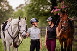 Equinavia Crown Glossy Mips® Riding Helmet - Black/Black Shimmer