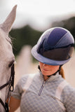 Equinavia Crown Glossy Mips® Riding Helmet - Navy/Navy Shimmer