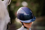 Equinavia Crown Glossy Mips® Riding Helmet - Navy/Navy Shimmer