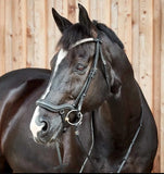 Horze Highbury Anatomical Crystal Dressage Bridle- Black