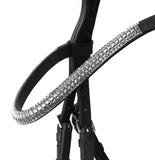Horze Highbury Anatomical Crystal Dressage Bridle- Black