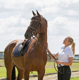 Horze Venice Soft Padded Bridle w/ Reins- Black & Brown