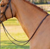 Equinavia Saga Flexi Rubber Reins- Brown & Black