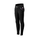Equinavia Greta Kids Summer Knee Patch Breeches - Black/Orchid Mist