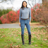 Equinavia Helena Womens Denim Full Seat Breeches - Dark Denim Blue