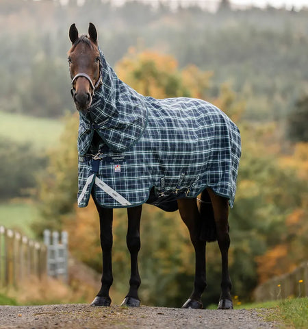 Rhino® Plus Vari-Layer Turnout 250g- Hunter Check/ Green & Navy