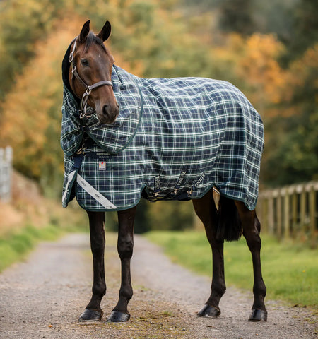 Rhino® Plus Turnout 450g Vari-Layer- Hunter Check/ Green & Navy