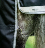 Amigo® Bravo 12 Plus Turnout (400g Heavy) - Black/ Titanium Grey & Silver