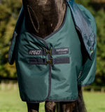 Amigo® Ripstop 900D Plus Pony Turnout 0g- Dynasty Green/ Navy&Silver