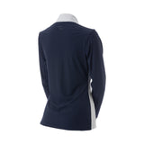 Equinavia Alexandra Womens Long Sleeve Show Shirt - Navy/White