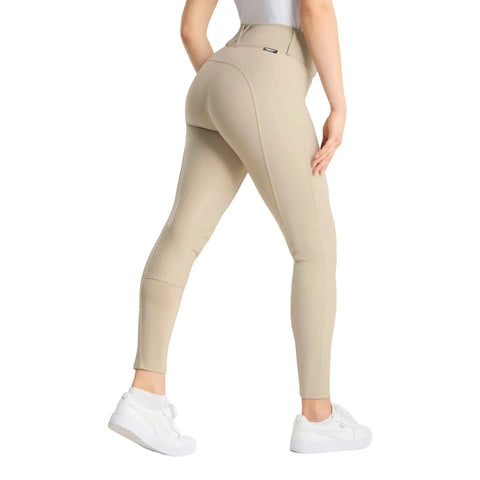 Horze Grand Prix Pro Womens Full Seat Breeches - Tan