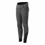 Equinavia Greta Kids Summer Knee Patch Breeches - Grey/Black