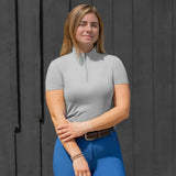 Equinavia Kari Womens Short Sleeve Sun Shirt with NordicAir™ Tech- Slate Grey