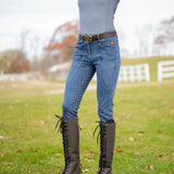 Equinavia Helena Womens Denim Full Seat Breeches - Dark Denim Blue