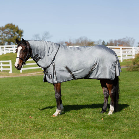 Equinavia Thunder360 Detachable Neck Heavy Weight Turnout Blanket 300g - Pewter Gray