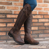 B Vertigo Ashley Womens Waterproof Tall Riding Boots - Brown