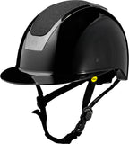Equinavia Crown Glossy Mips® Riding Helmet - Black/Black Shimmer