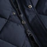 B Vertigo Gem Womens Waxed Padded Long Vest - Salute Navy