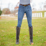 Equinavia Helena Womens Denim Full Seat Breeches - Dark Denim Blue