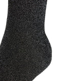B Vertigo Shimmer Bamboo Riding Socks- Black Sparkle