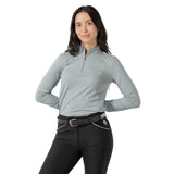Equinavia Kari Womens Long Sleeve Sun Shirt with NordicAir™ Tech- Slate Grey