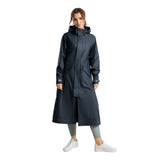 Horze Hazel Womens Long Raincoat - Navy