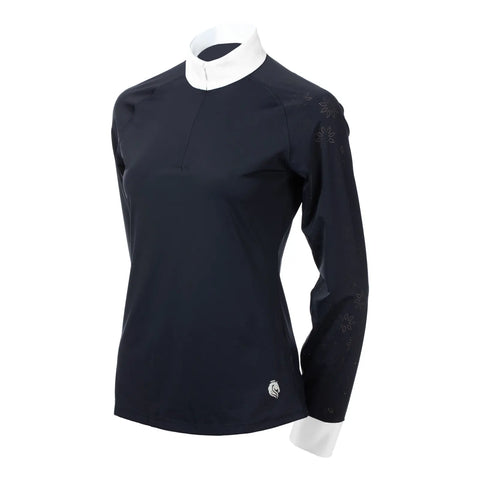 Equinavia Petra Womens Long Sleeved Show Shirt - Navy