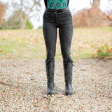 Equinavia Helena Womens Denim Full Seat Breeches - Black Denim