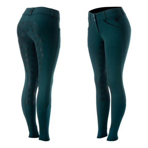 Equinavia Astrid Womens Winter Full Seat Breeches - Deep Green