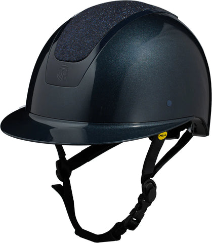 Equinavia Crown Glossy Mips® Riding Helmet - Navy/Navy Shimmer