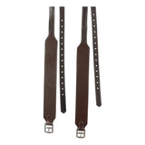 Equinavia Saga Secure Fit Stirrup Leathers- Chocolate Brown