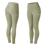 Equinavia Mia Womens Full Grip Tights- Light Olive