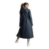 Horze Hazel Womens Long Raincoat - Navy