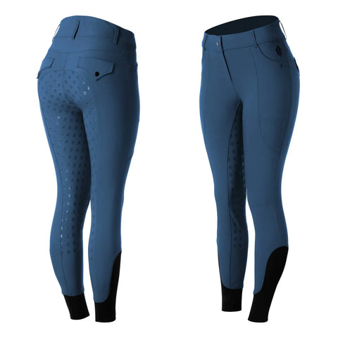 Equinavia Annika Womens Silicone Full Seat Breeches- Galaxy Blue