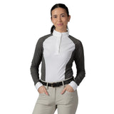 Equinavia Sara Womens Perforated Long Sleeved Show Shirt - Gray