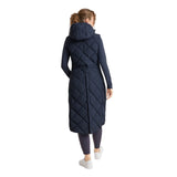 B Vertigo Gem Womens Waxed Padded Long Vest - Salute Navy